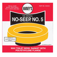 Harveys Toilet Bowl Gasket with Wax & Flange Polyethylene (Pack of 24) - Deal of Week