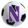 Northwestern University Soccer Ball Rug - 27in. Diameter