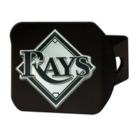 MLB - Tampa Bay Rays Black Metal Hitch Cover