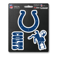 NFL - Indianapolis Colts 3 Piece Decal Sticker Set