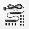 Charg 10 ft. L 6 outlets Surge Protector Black 1000 J