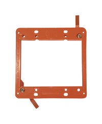 Cantex Low Voltage Square PVC 2 gang Junction Bracket Orange