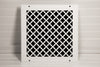 Steelcrest Designer 12 X 12 Wall /Ceiling White Return Vent Cover, With Face Mounting Screw Holes, No Damper