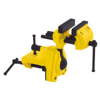 Stanley 2.5 in. Cast Iron Bench Vise 360 deg Swivel Base