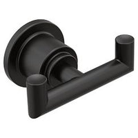 MATTE BLACK DOUBLE ROBE HOOK