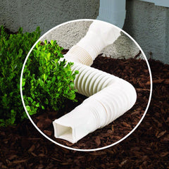 Amerimax Rigid Corrugated Downspout Extension 4.5 H x 4.5 W x 55 L in ...