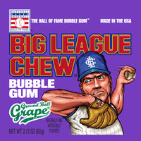 Big League Chew Grape Bubble Gum 2.12 oz (Pack of 12)