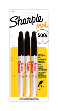 Sharpie Pro Black Fine Tip Permanent Marker 3 pk