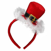 MINI SANTA HAT HEADBAND (Pack of 12)