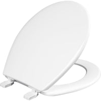 Mayfair by Bemis Round White Plastic Toilet Seat