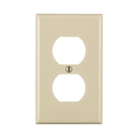 Leviton Light Almond 1 gang Thermoplastic Nylon Duplex Wall Plate 1 pk