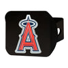 MLB - Los Angeles Angels Black Metal Hitch Cover - 3D Color Emblem