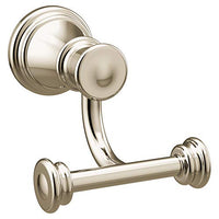 POLISHED NICKEL DOUBLE ROBE HOOK