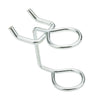 National Hardware Zinc Plated Silver Steel Tool Holder Peg Hooks (Pack of 6)