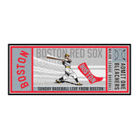 MLB - Boston Red Sox  Retro Collection Ticket Runner Rug - 30in. x 72in. - (1908)