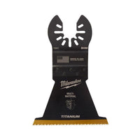 Milwaukee Universal Fit Wood and Metal 2-1/2 in. W Titanium Bi-Metal Multi-Tool Oscillating Blade Mu