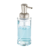 iDesign Hamilton Satin Clear Glass Soap Pump