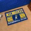 MLB - Milwaukee Brewers Barrell Man Uniform Rug - 19in. x 30in.