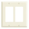 Leviton White 2 gang Thermoset Plastic Decorator Wall Plate 1 pk