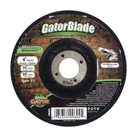 Gator 4 in. D X 5/8 in. in. Masonry Grinding Wheel