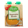 Pacific Natural Foods Vegetable Broth - Organic - Case of 6 - 8 Fl oz.