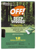 OFF Deep Woods Insect Repellent Towelettes For Mosquitoes 12 pk (Pack of 12)