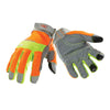 CLC Men's Hi-Viz Gloves Orange/Yellow M 1 pk