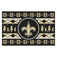 NFL - New Orleans Saints Holiday Sweater Rug - 19in. x 30in.