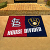 MLB House Divided - Cardinals / Brewers House Divided Rug