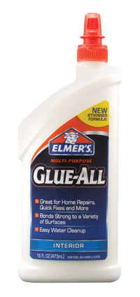 Elmer's Glue-All High Strength Polyvinyl acetate homopolymer All Purpose Adhesive 16 oz