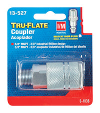 Tru-Flate Steel Quick Change Coupler 3/8 in. Male 1 pc