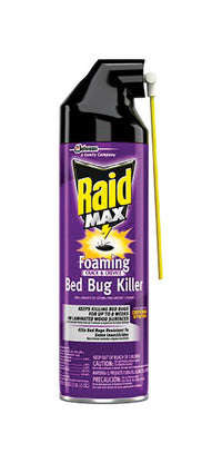 Raid MAX Foaming Crack and Cervice Foam Bed Bug Killer 17.5 oz (Pack of 6).