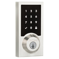 Kwikset SmartKey Satin Nickel Metal Electronic Deadbolt