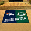 NFL House Divided - Broncos / Packers House Divided Rug