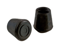 Shepherd Rubber Leg Tip Black Round 1-1/2 in. W 2 pk (Pack of 6)