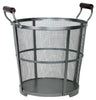 Panacea Prairie Gray Antique Iron Log Bin