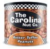 Carolina Nut Co. Butter Toffee Peanuts 12 oz Can (Pack of 6)