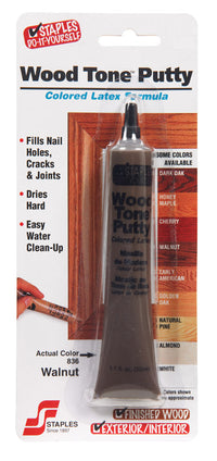 Staples Wood Tone Walnut Colored Latex Putty 1.1 oz