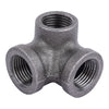 STZ Industries 1/2 in. FIP each X 1/2 in. D FIP 1/2 in. D FIP Black Malleable Iron Side Out Elbow