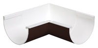 Plastmo Classic 4 in. W Brown Vinyl Half Round Inside Corner