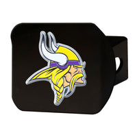 NFL - Minnesota Vikings  Black Metal Hitch Cover - 3D Color Emblem