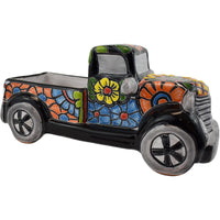 Avera Products 5 in. H X 11 in. W Ceramic Vintage Truck Planter Multicolored (Pack of 2)