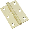 National Hardware 2.06 in. W X 3 in. L Brass Gold Steel Cabinet Hinge (Pack of 5)