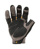 Ironclad Framer Men's Hook & Loop Fingerless Gloves Black/Gray L 1 pk