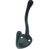 Hickory Hardware Large Black Zinc 3 in. L Utility Hook 1 pk