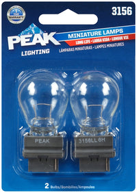 Peak Incandescent Parking/Stop/Tail/Turn Miniature Automotive Bulb 3156