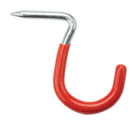 National Hardware 2-5/8 in. L Vinyl Coated Red Steel Storage Hook 20 lb. cap. (Pack of 6)