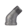 STZ Industries 1/2 in. MIP each X 1/2 in. D FIP Black Malleable Iron 45 degree Street Elbow