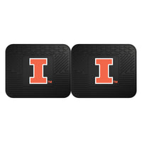 University of Illinois Back Seat Car Mats - 2 Piece Set