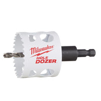 Milwaukee Hole Dozer 2-1/4 in. Bi-Metal Hole Saw with Arbor and Pilot Bit 1 pk (Pack of 2)